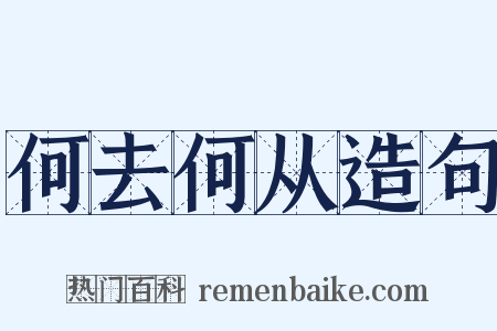 何去何从造句是什么意思的图片